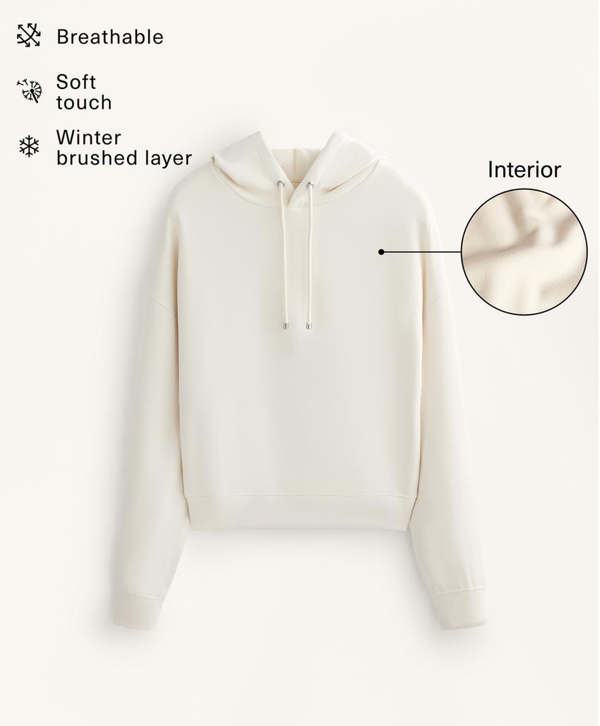 Худи прямого кроя из микромодала