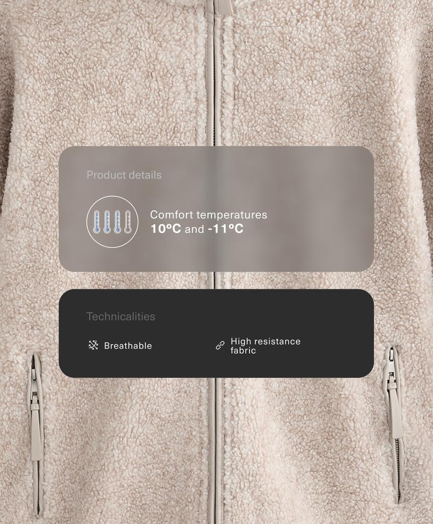 Шуба из искусственного меха с объемными размерами