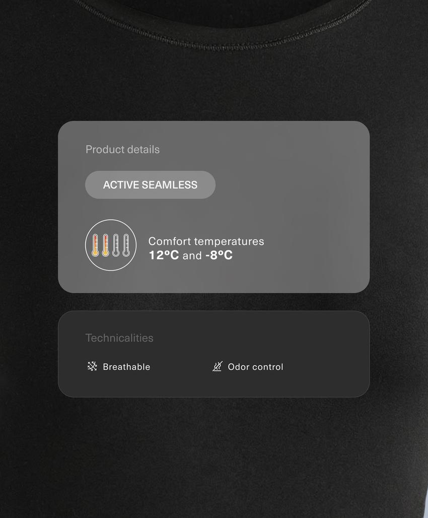 Бесшовная термобельевая футболка