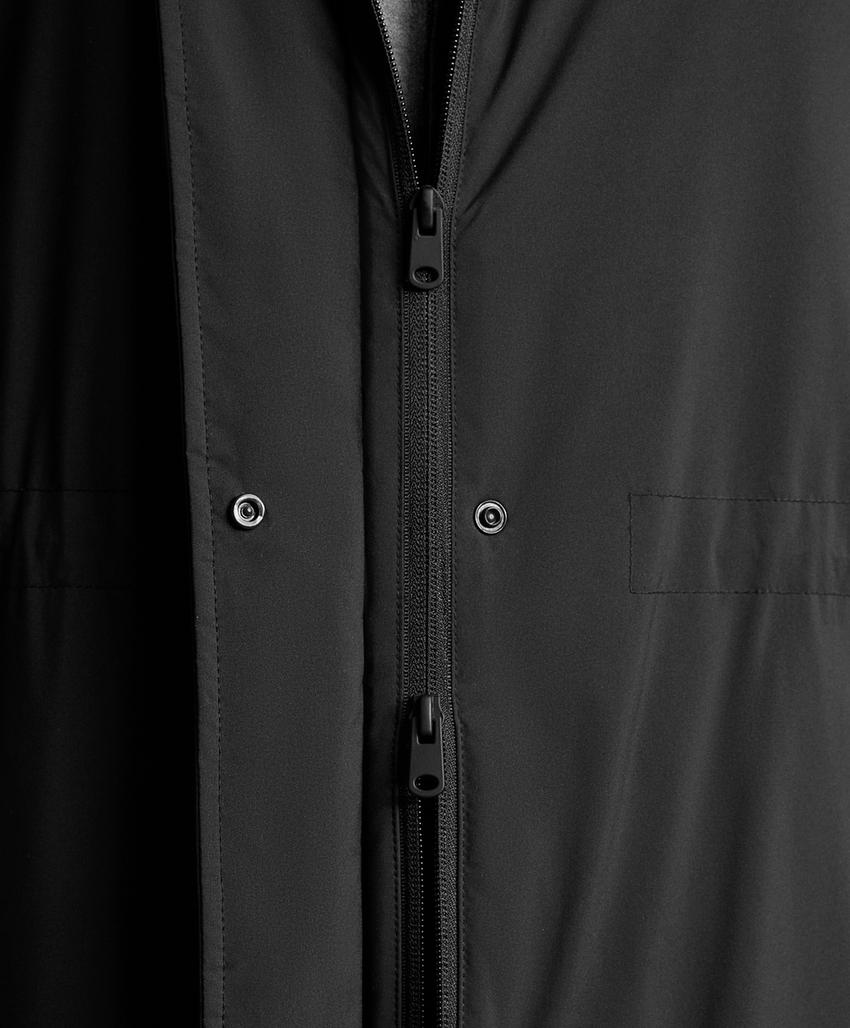 Длинный утепленный пуховик oysho из 10k thindown® водонепроницаемый и легкий