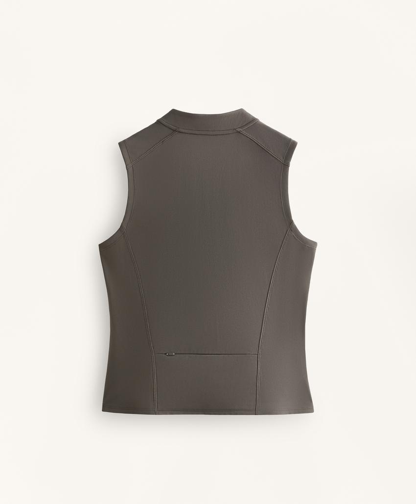 Майка без рукавов с молнией