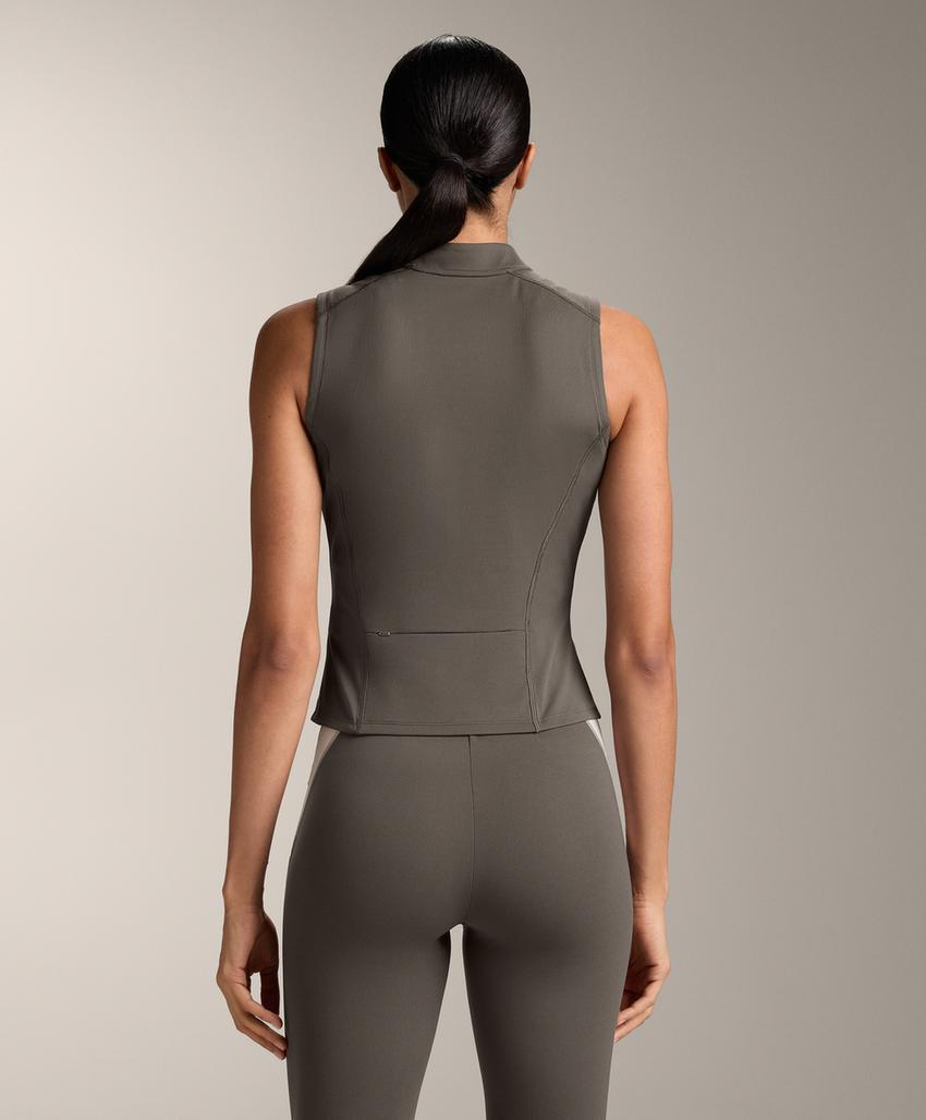 Майка без рукавов с молнией