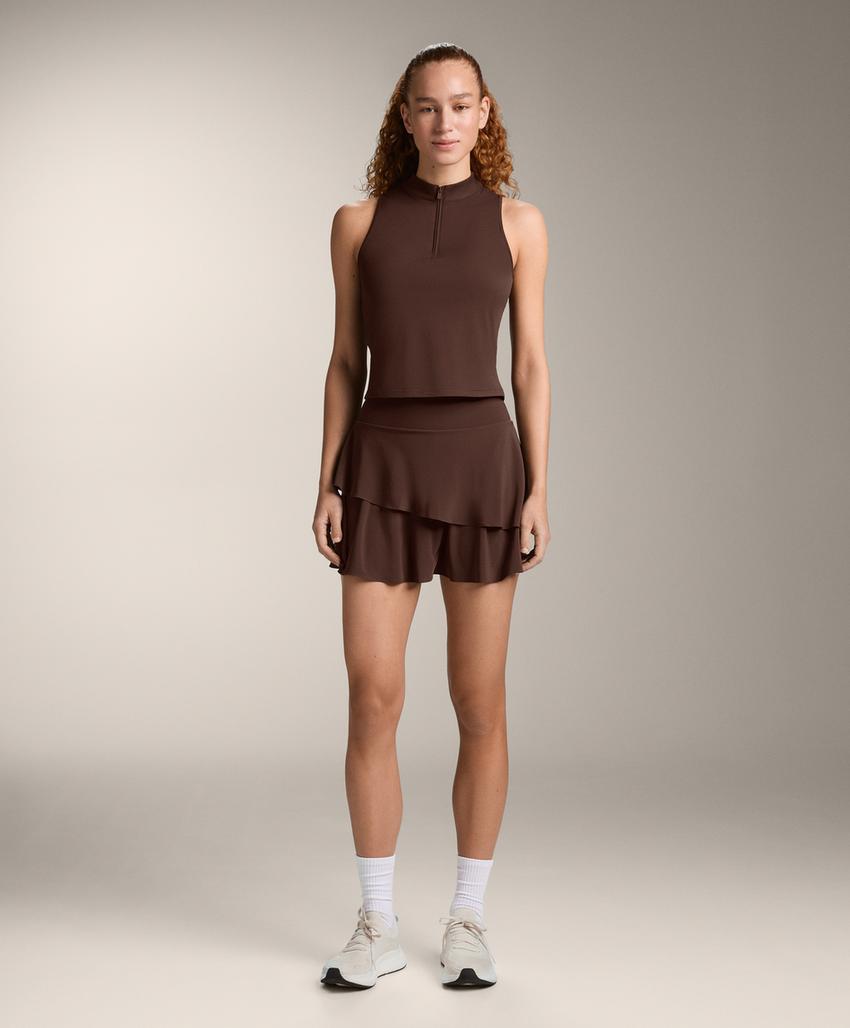 Майка без рукавов с полу-молнией