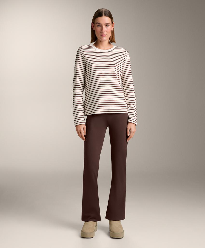 Лонгслив в полоску из смесового хлопка