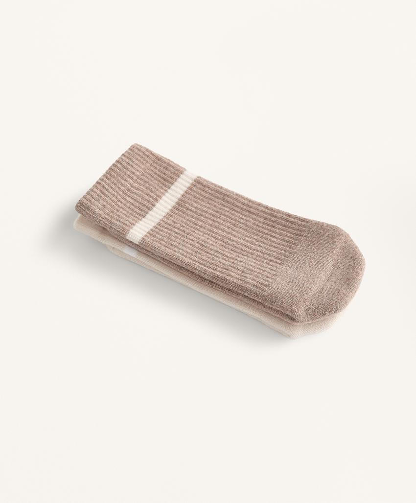 2 пары носков из хлопкового смесового материала в классическом стиле для йоги и пилатеса