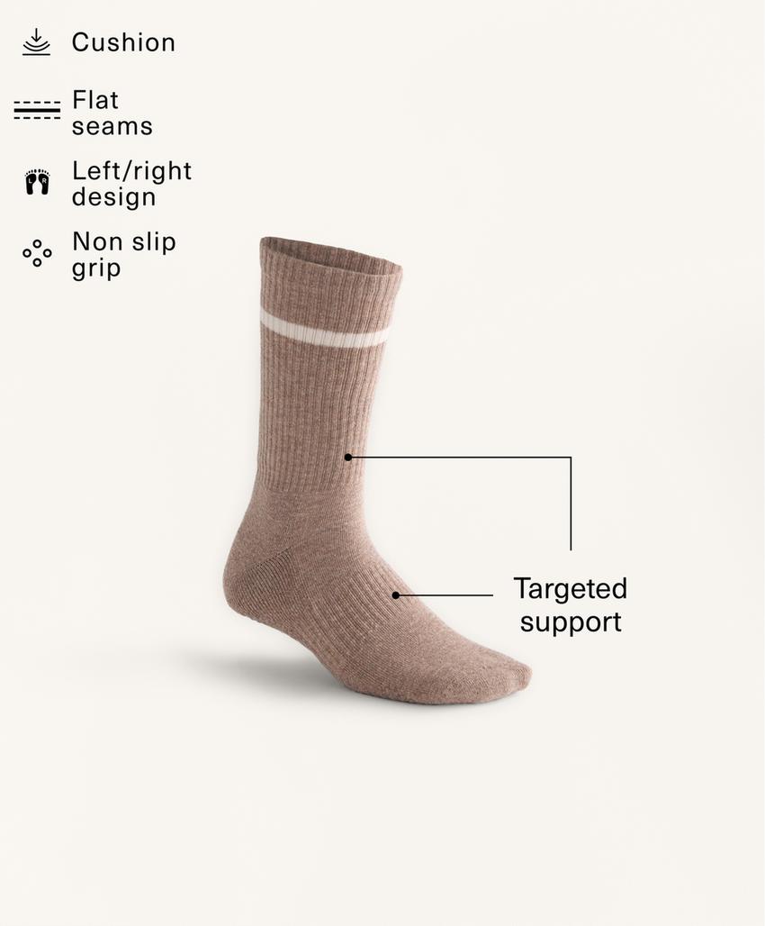 2 пары носков из хлопкового смесового материала в классическом стиле для йоги и пилатеса