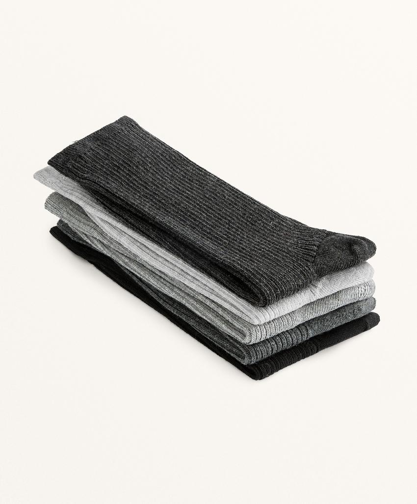 5 пар носков из хлопкового смесового материала в классическом стиле