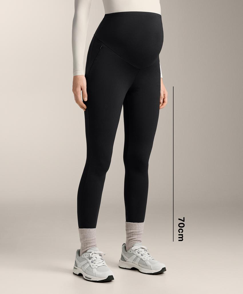 Теплые материнские леггинсы до щиколотки 70см