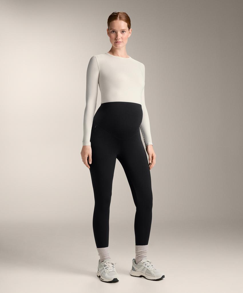 Теплые материнские леггинсы до щиколотки 70см