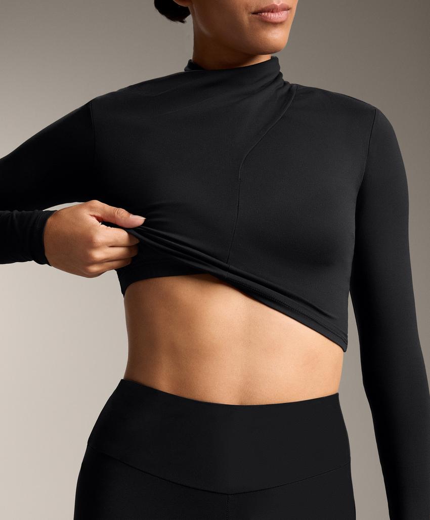 Футболка с драпировкой на горловине comfortlux