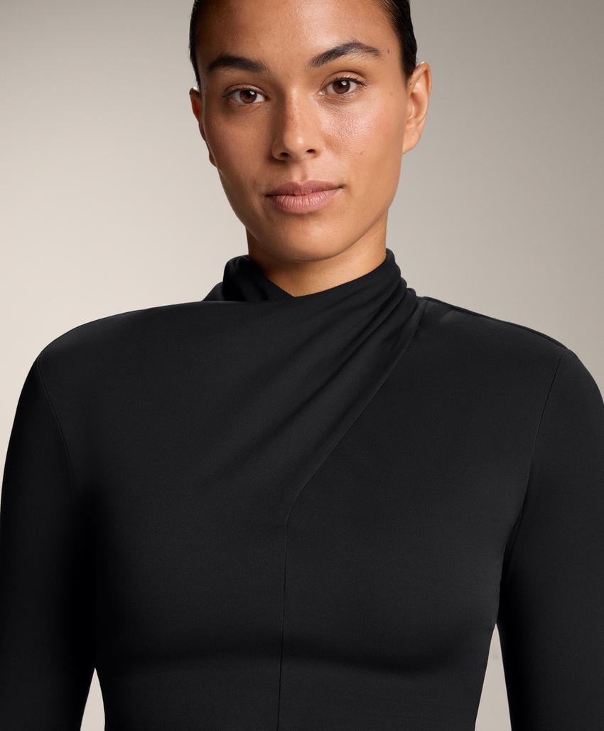 Футболка с драпировкой на горловине comfortlux