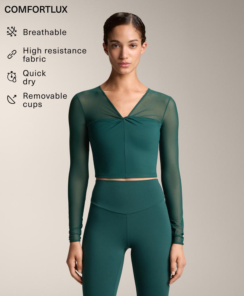 Tank top Comfortlux с длинным рукавом из сетки