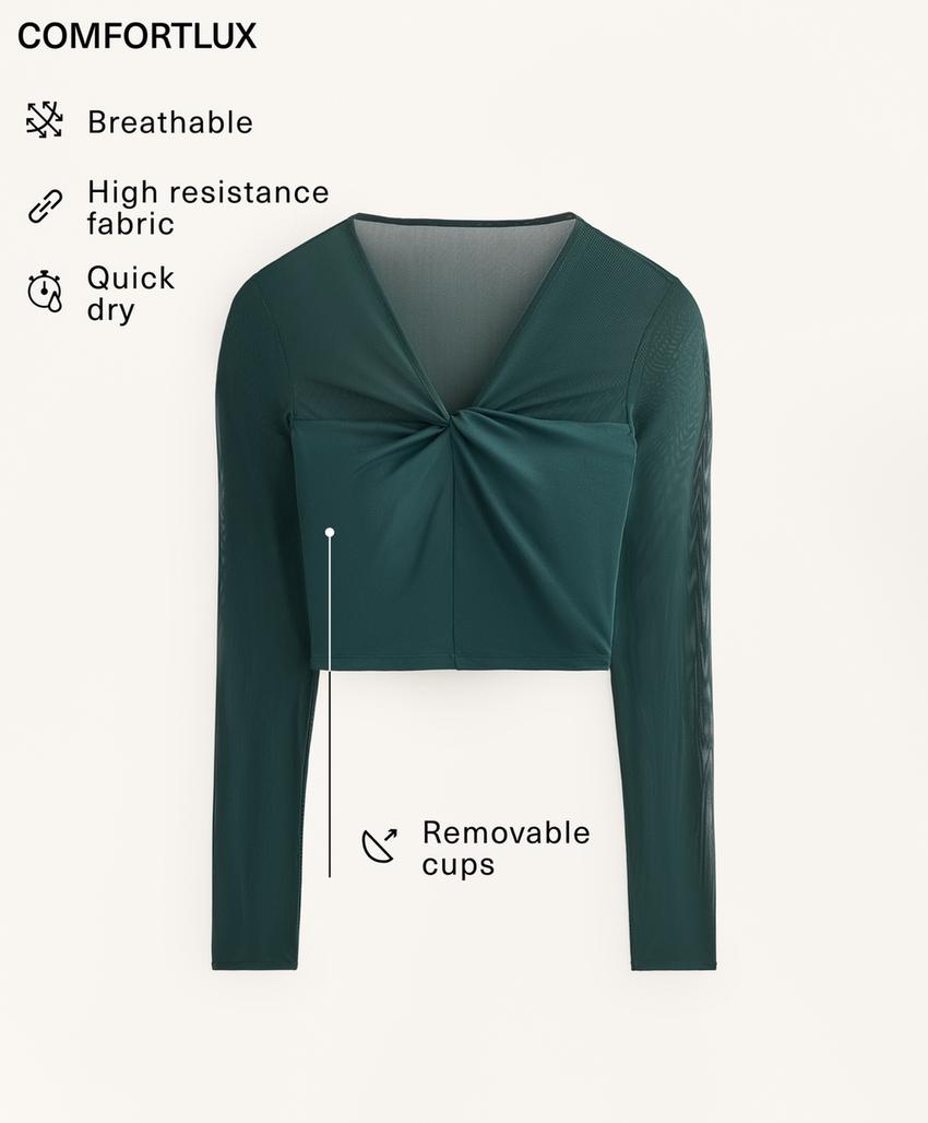 Tank top Comfortlux с длинным рукавом из сетки