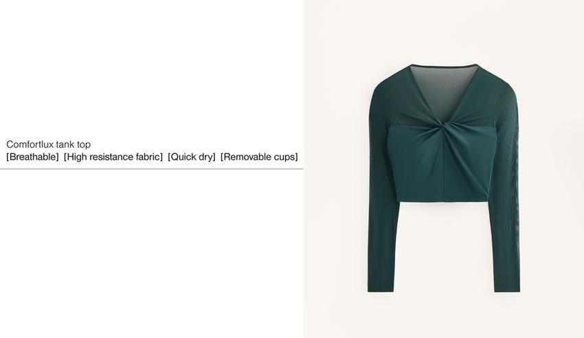 Tank top Comfortlux с длинным рукавом из сетки