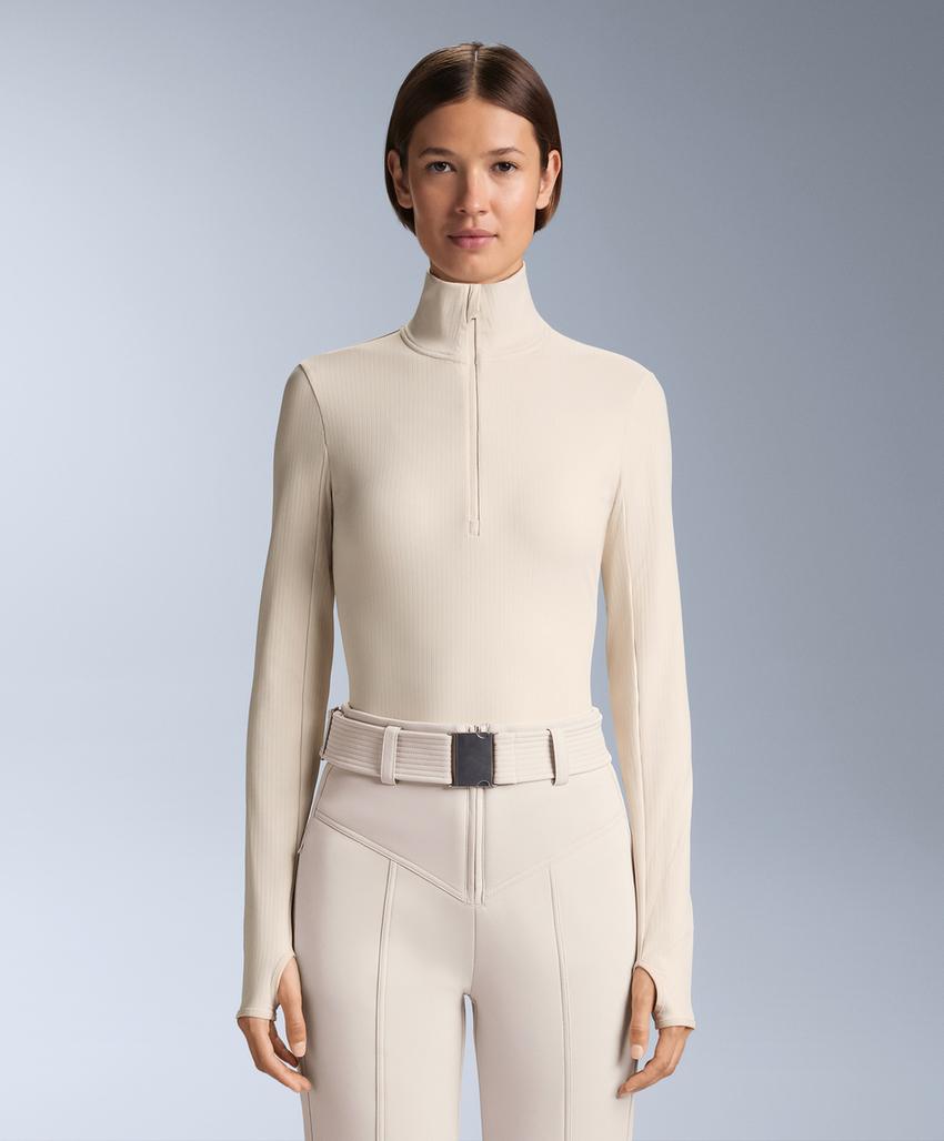 Thermal base layer rib T-shirt