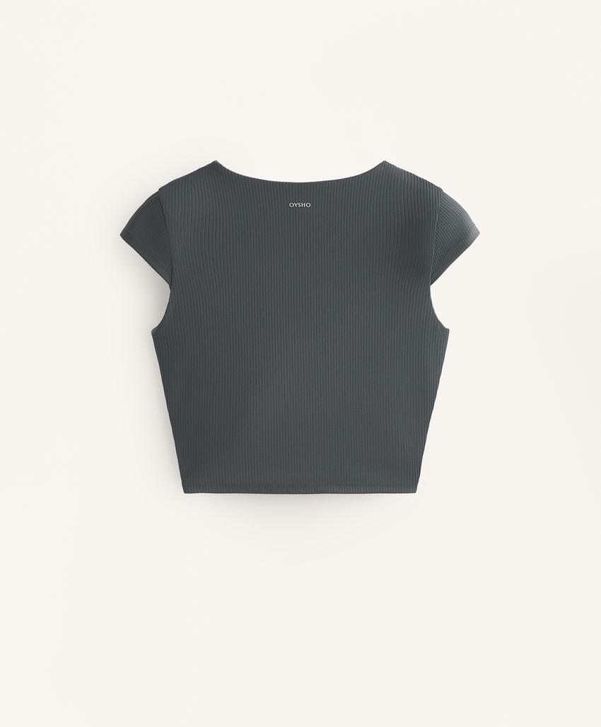 Майка с коротким рукавом из ребристого трикотажа comfortlux