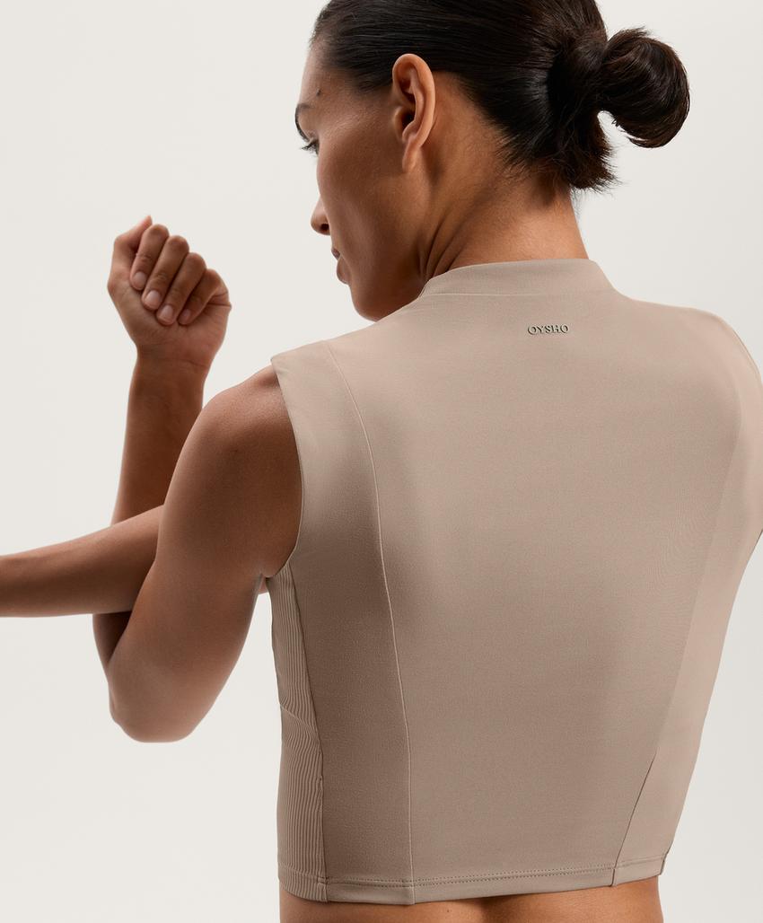 Топ из ребристого трикотажа comfortlux