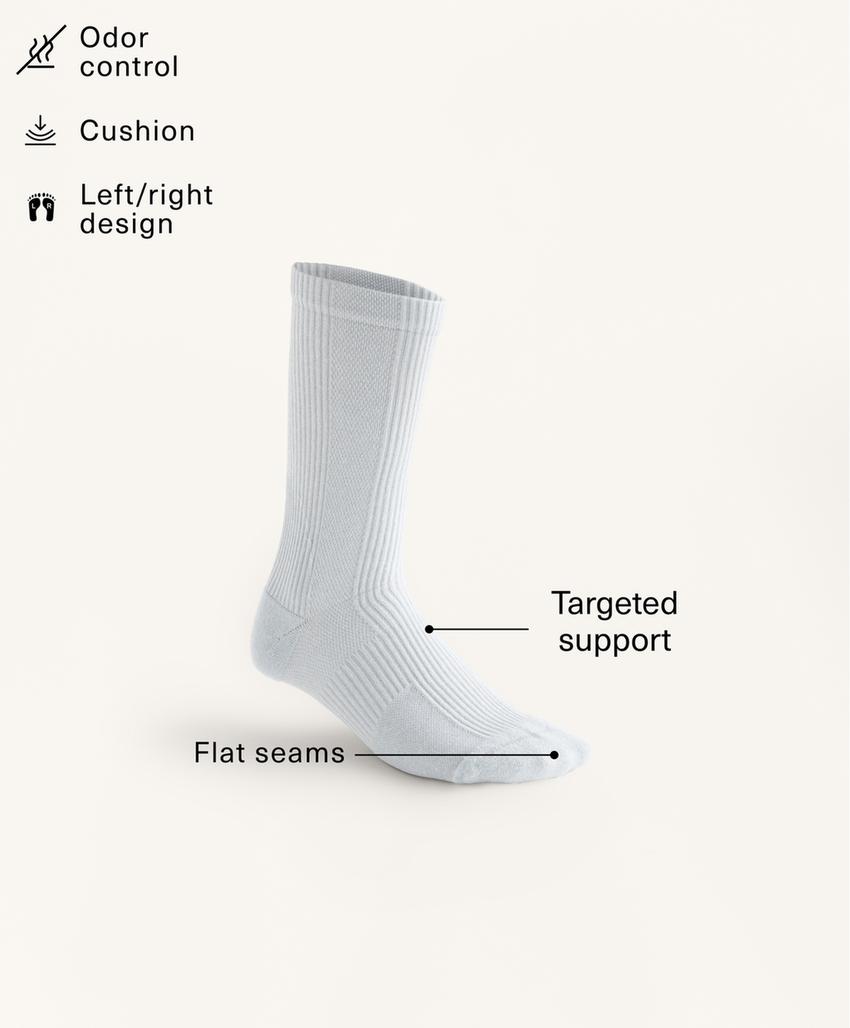 Набор из 3 пар классических спортивных носков из полиамидного смесового волокна