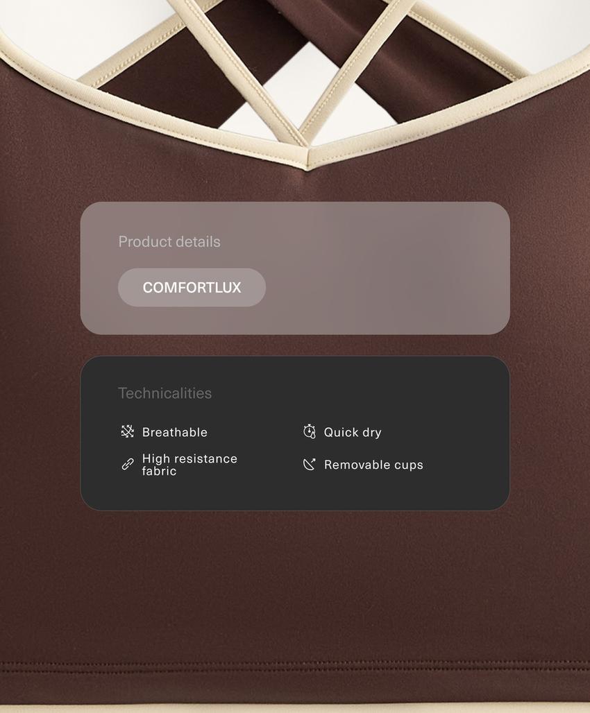 Топ comfortlux с контрастной спинкой на запах