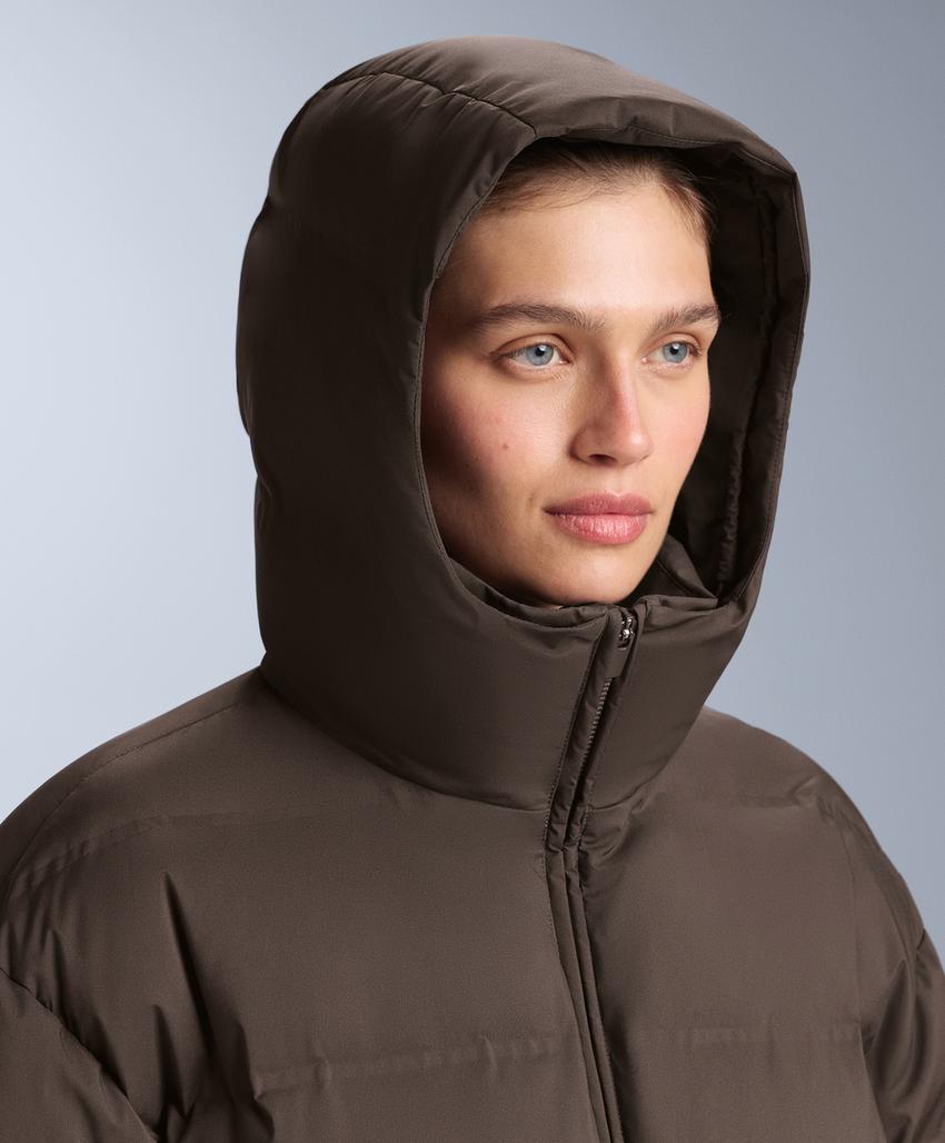 Легкая стеганая куртка с 80% пуха и 20% наполнителя minardi piume ski, цвет dark brown