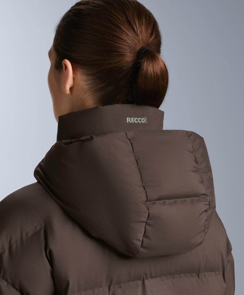 Легкая стеганая куртка с 80% пуха и 20% наполнителя minardi piume ski, цвет dark brown