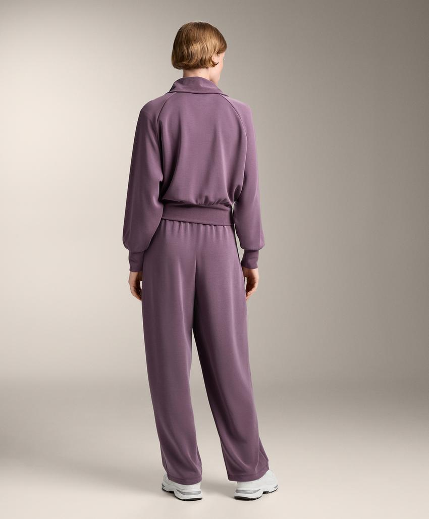 Куртка с высоким воротником, зауженная к талии, из мягкого модала