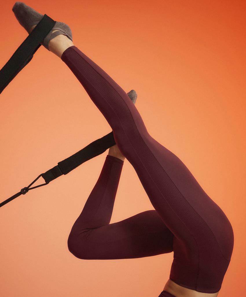 Легинсы Comfortlux в рубчик длиной до щиколотки с завышенной талией