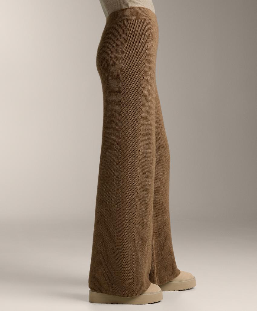 Вязаные прямые брюки