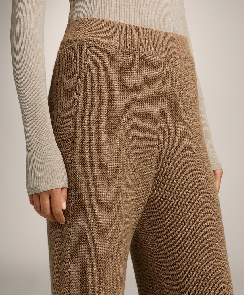 Вязаные прямые брюки
