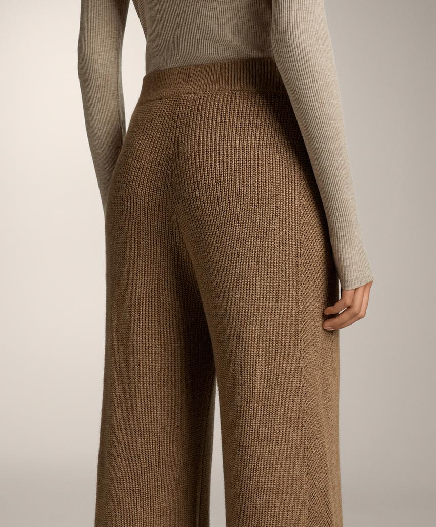 Вязаные прямые брюки
