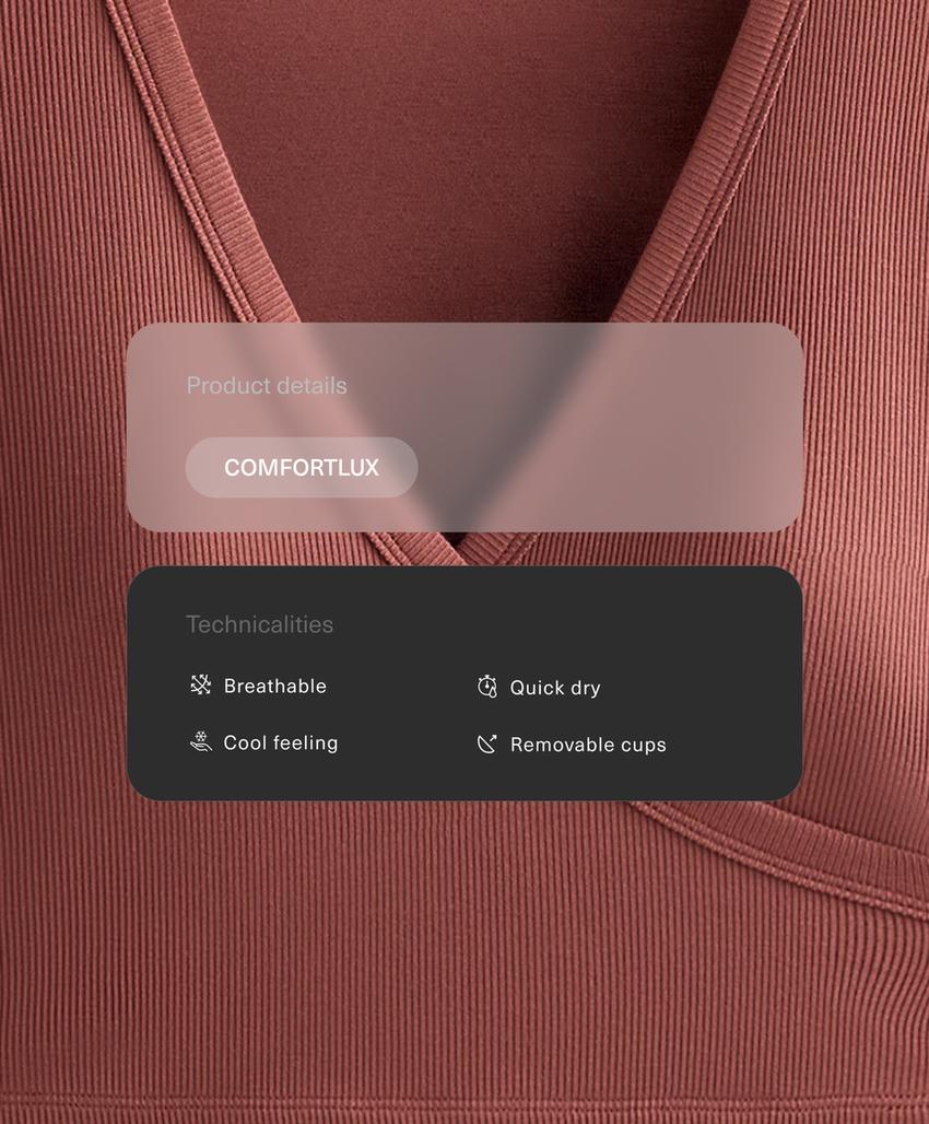 Tank top Comfortlux с перекрестными деталями и длинными рукавами