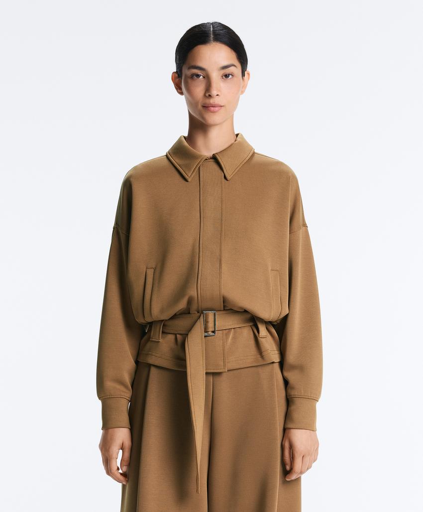 Куртка-utility с поясом из твила