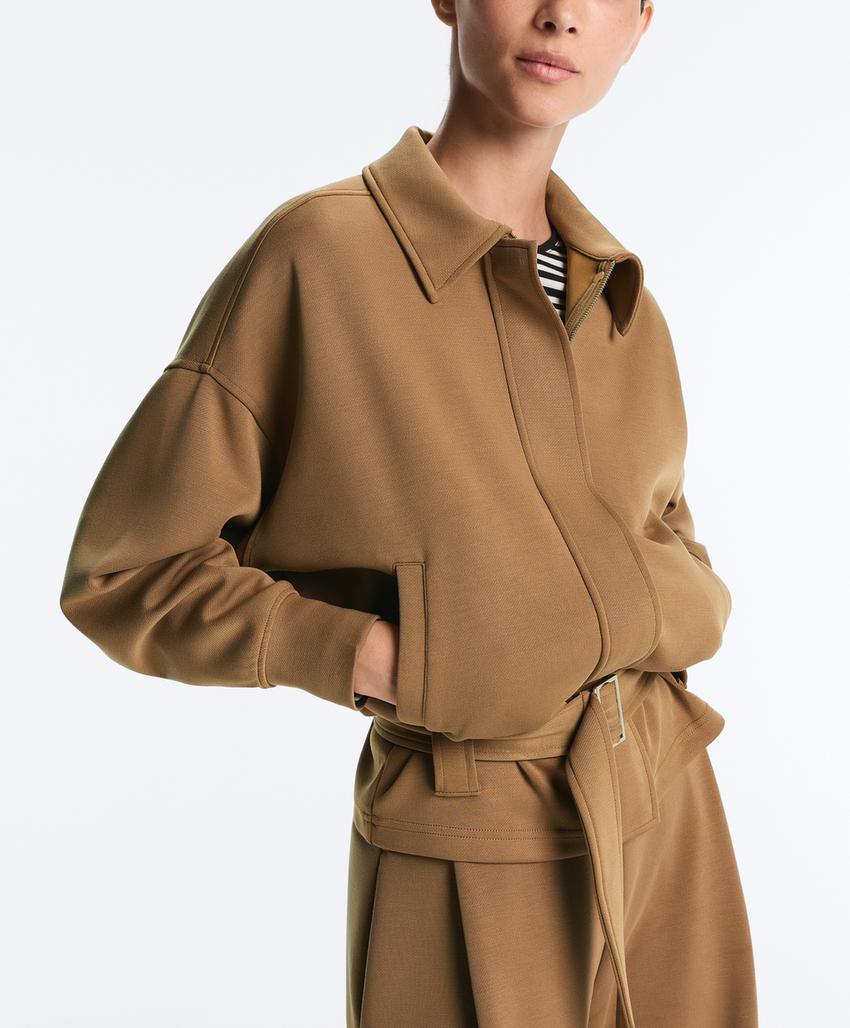 Куртка-utility с поясом из твила