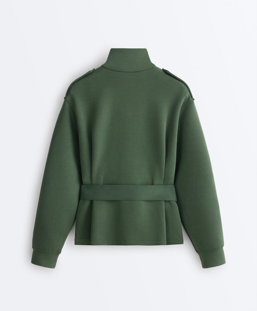 Куртка utility с поясом из твила