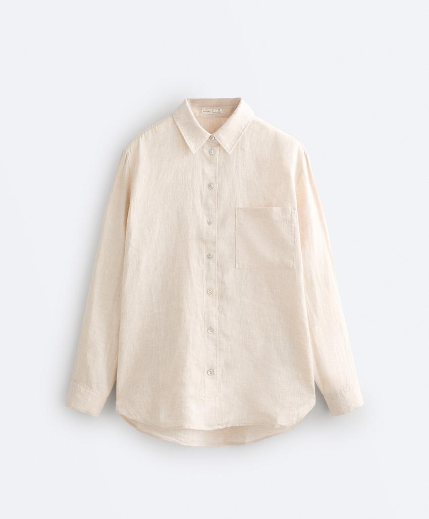 Рубашка relaxed из 100% льна