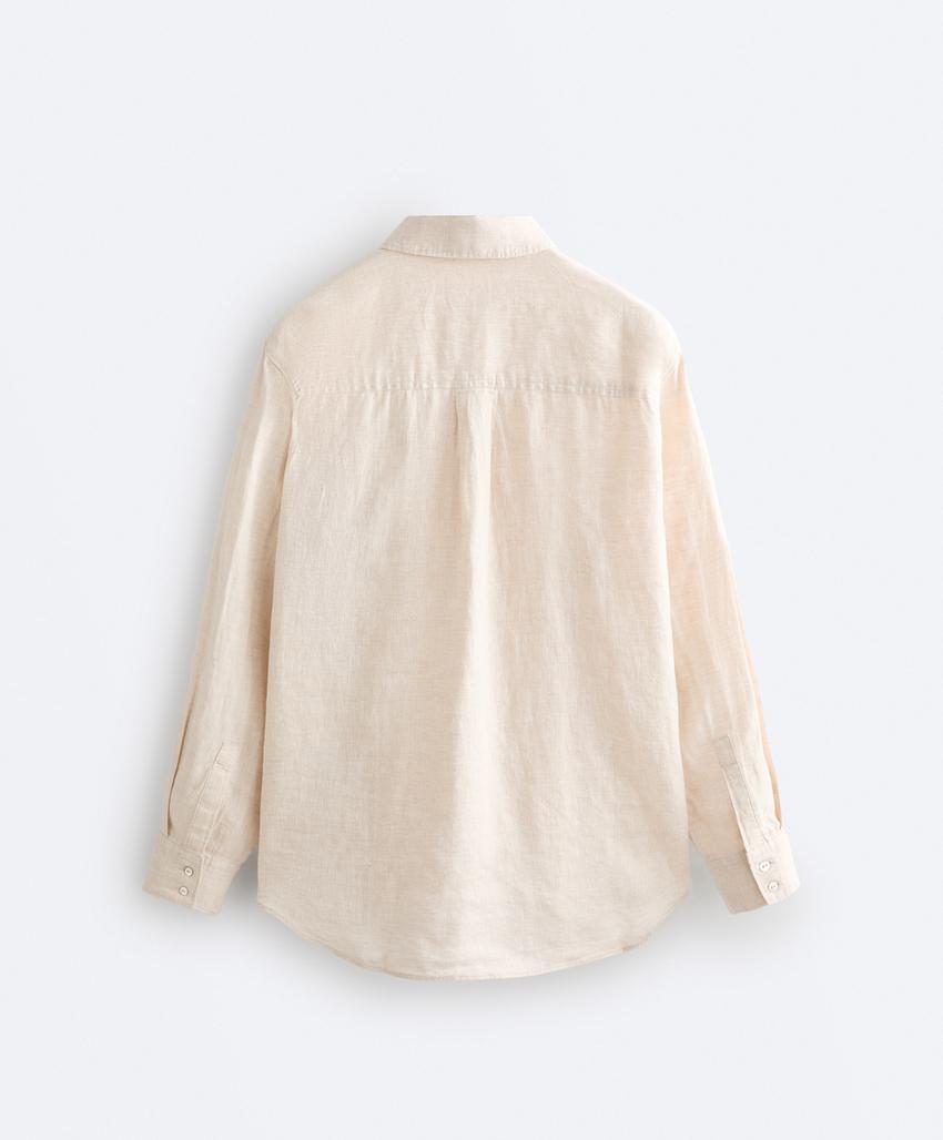 Рубашка relaxed из 100% льна