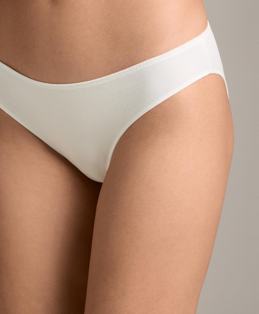 5 классических трусов из смесового хлопка, Rib и гладких