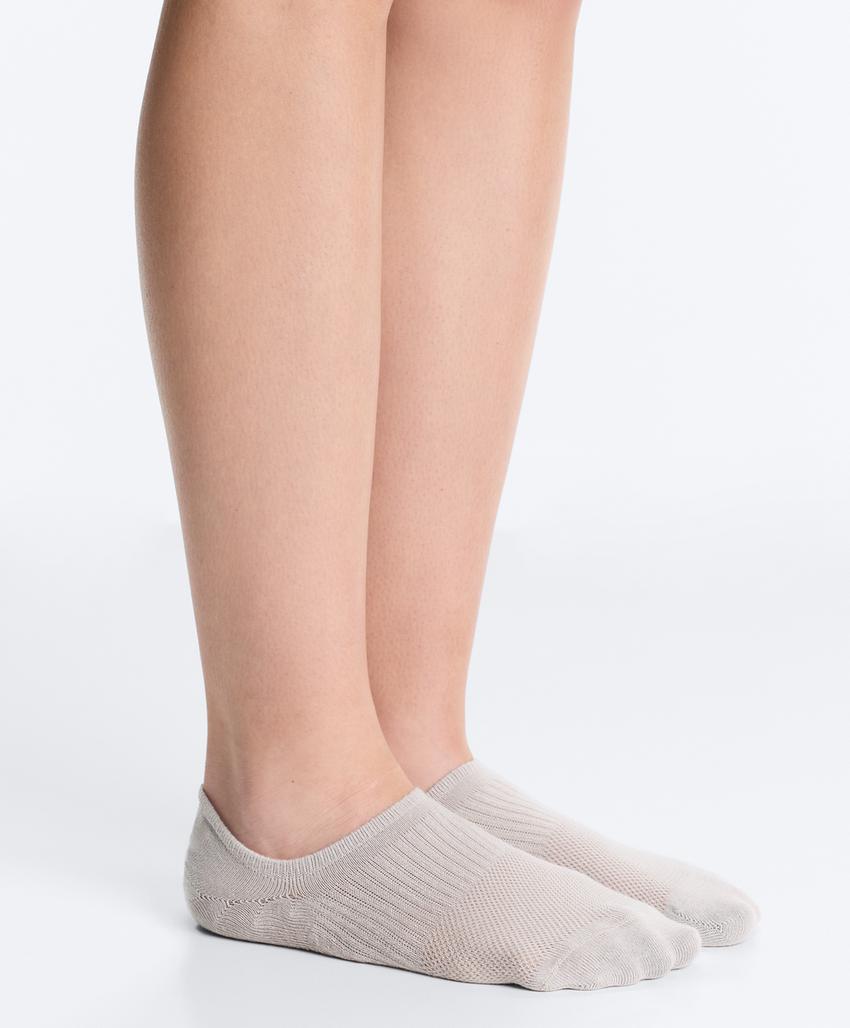 2 пары невидимых носков из смесового хлопка для йоги и пилатеса