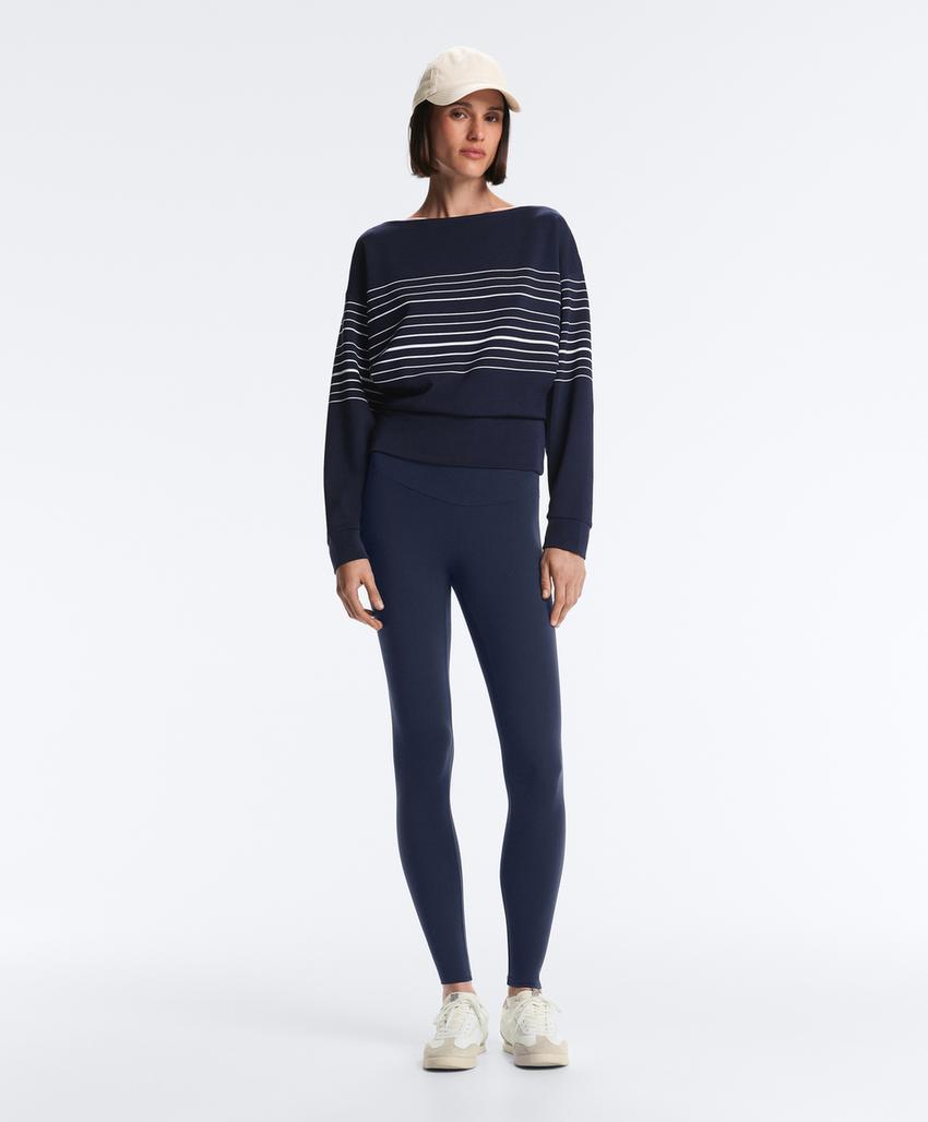 Полосатая толстовка-тельняшка из мягкого модала