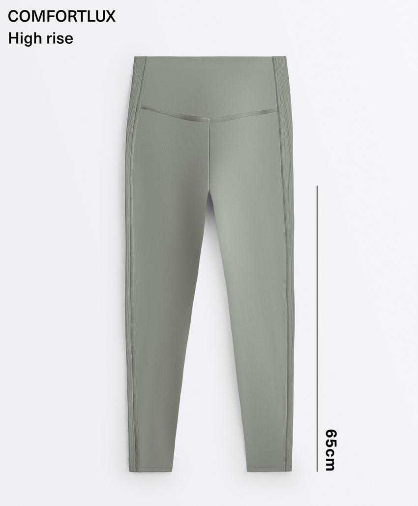 Легинсы длиной до щиколотки Comfortlux с завышенной талией Rib