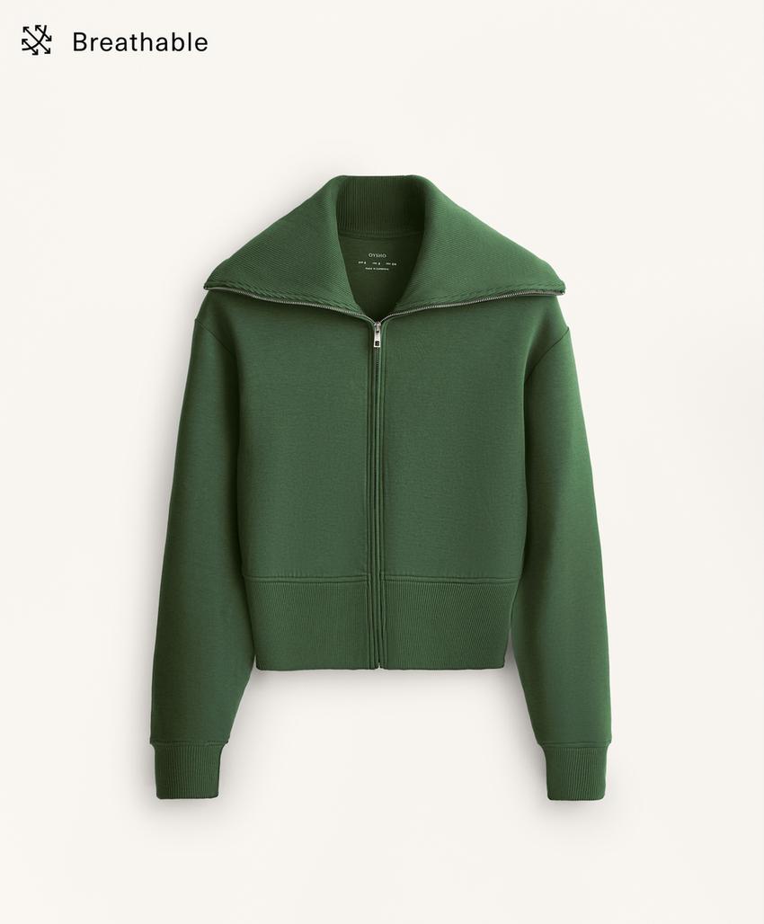 Куртка из смесового хлопка с высоким воротником