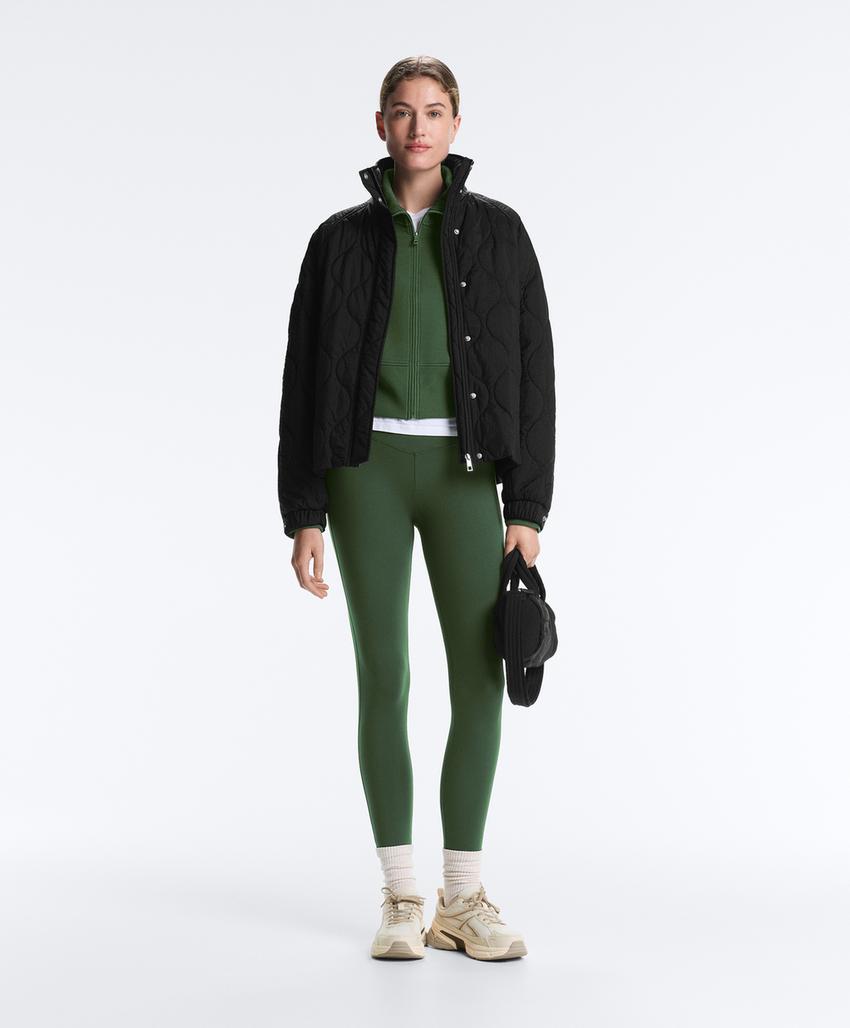 Куртка из смесового хлопка с высоким воротником