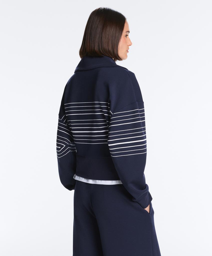 Куртка в морскую полоску из мягкого модала