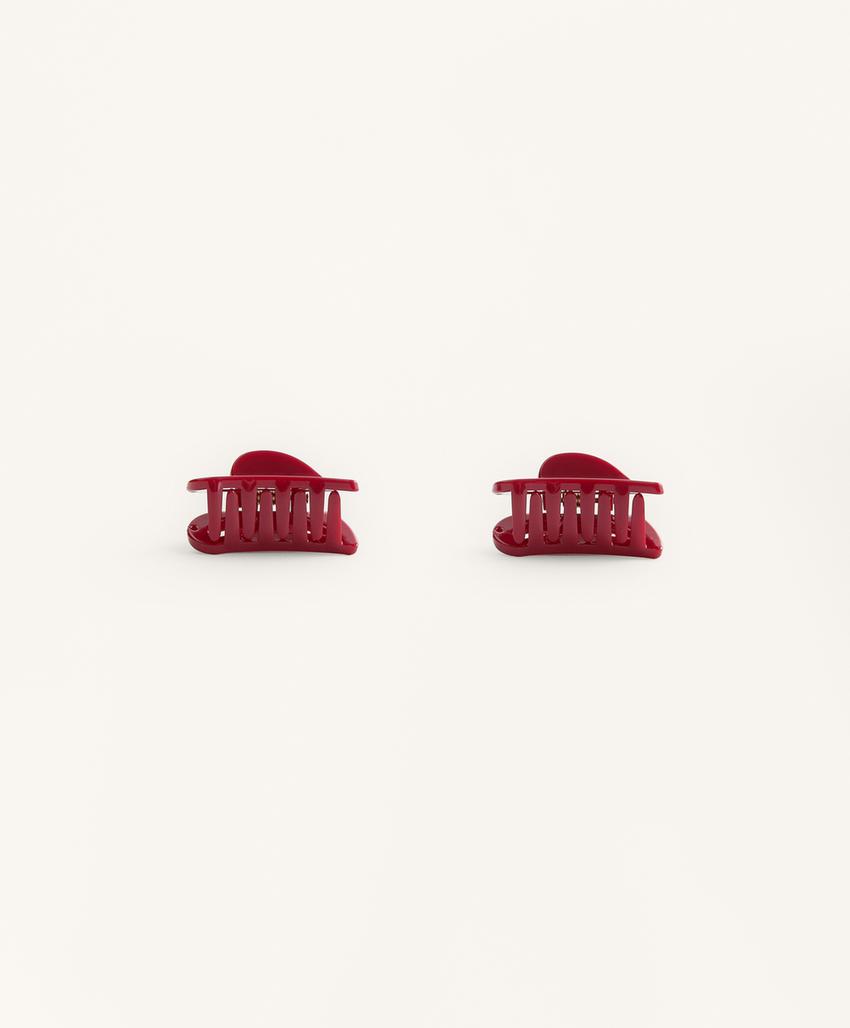 2 заколки для волос в форме сердца