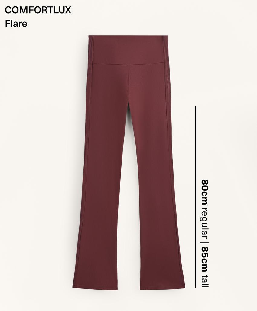 Брюки с высокой посадкой из ребристой ткани comfortlux