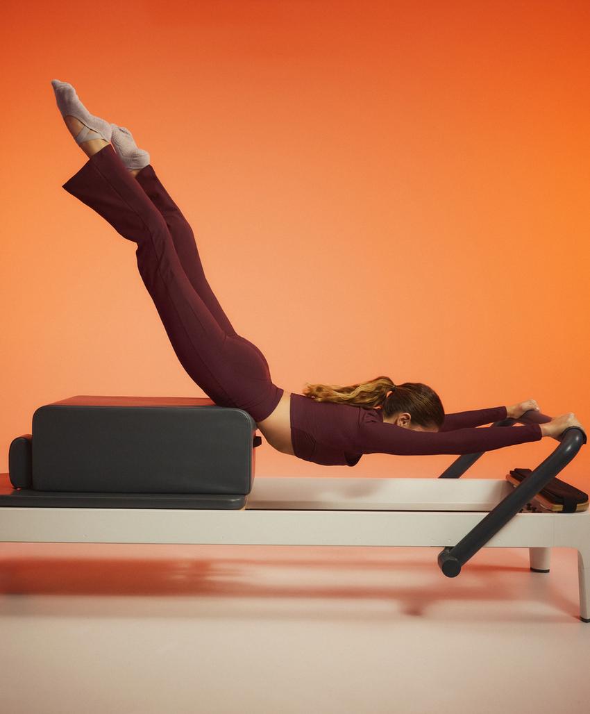 Брюки с высокой посадкой из ребристой ткани comfortlux