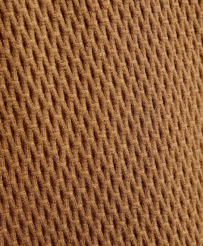 Футболка без рукавов из структурированного трикотажа