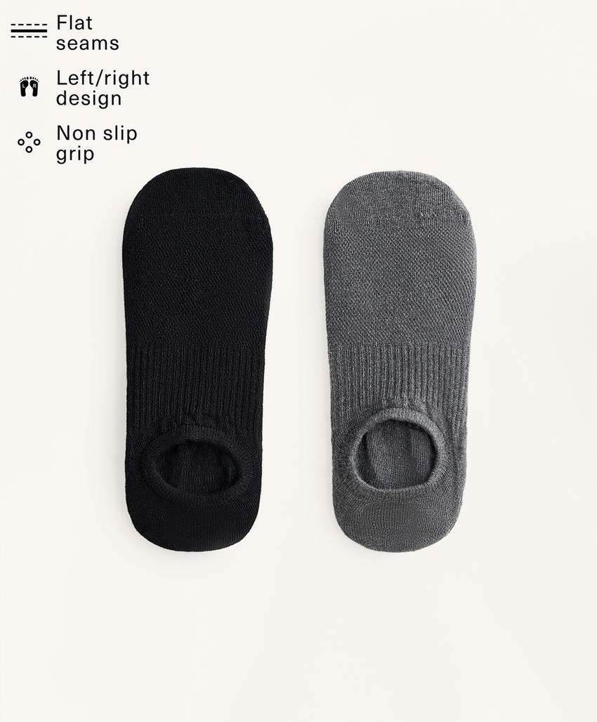 2 пары носков из смесового хлопка для йоги и пилатеса