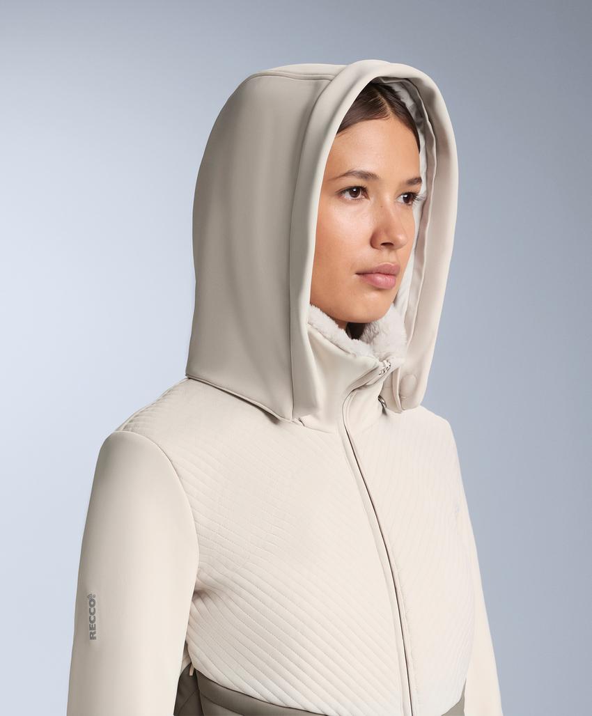 Костюм для горных лыж с защитой от влаги и контрастным цветовым блоком