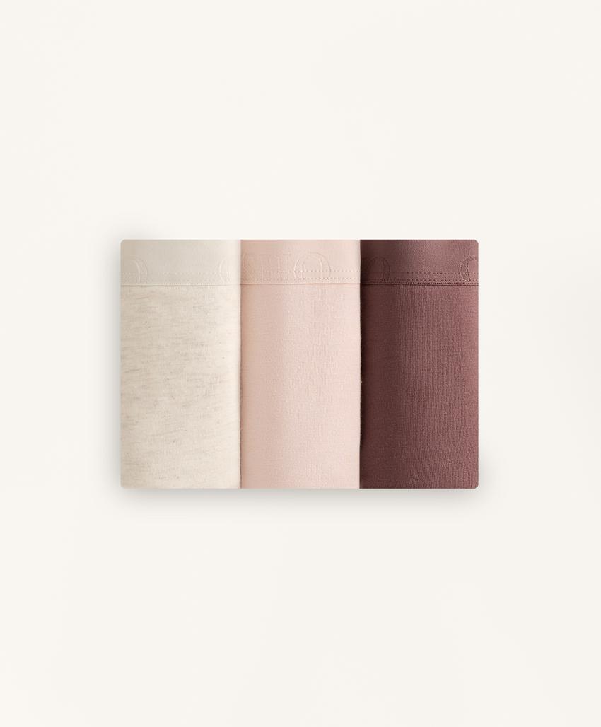 3 трусов бразильяна из смесового хлопка с логотипом